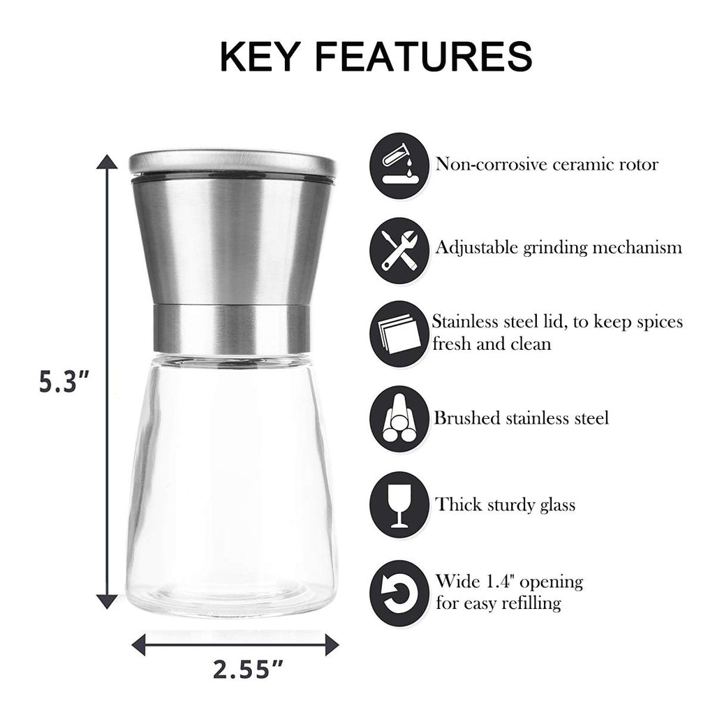 Salt or Pepper Grinder Mill Shaker Adjustable K765515