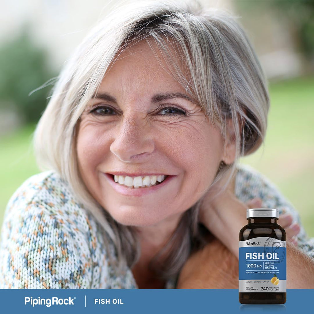 Fish Oil 1000mg 240 Softgels Omega-3 S956297