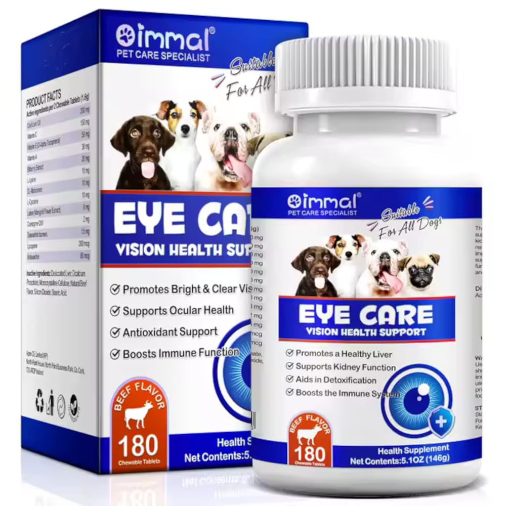 Omega 3 DHA Dog Eye Health Supplements, 180 Count O322