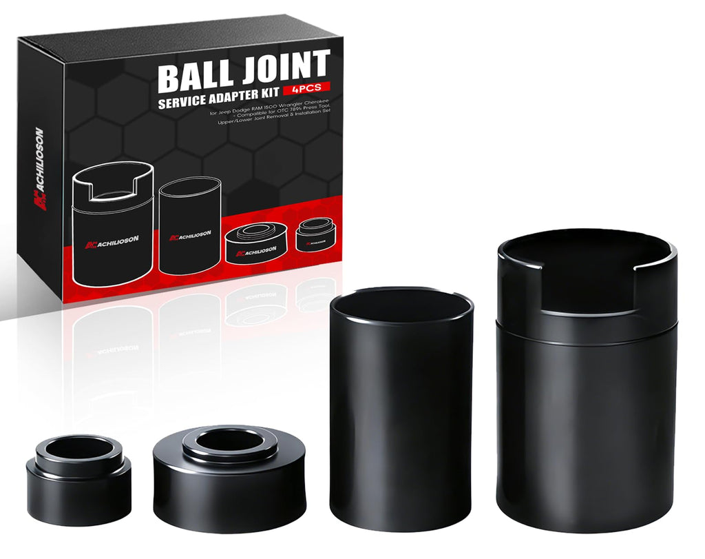 Ball Joint Service Adapter Kit, 4PCS Upper & Lower Ball Joint Remover Installer Set E519728