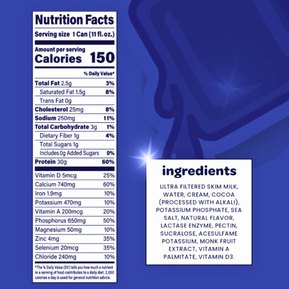 High Protein Shake Variety Pack, 30g Protein, 12 Pack K477655