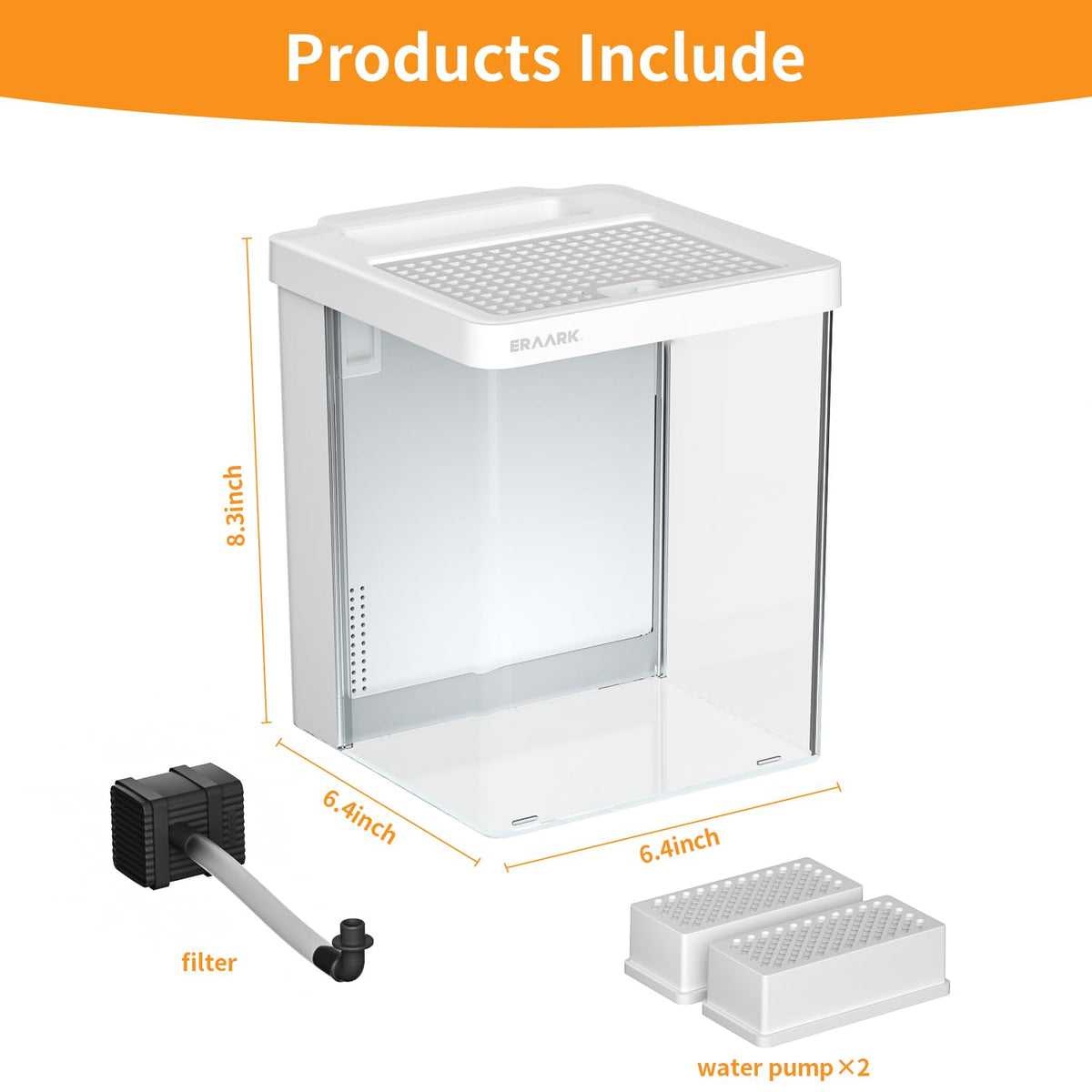 Smart Betta Fish Tank 1.5 Gallon Aquarium with Filter LED Light A308