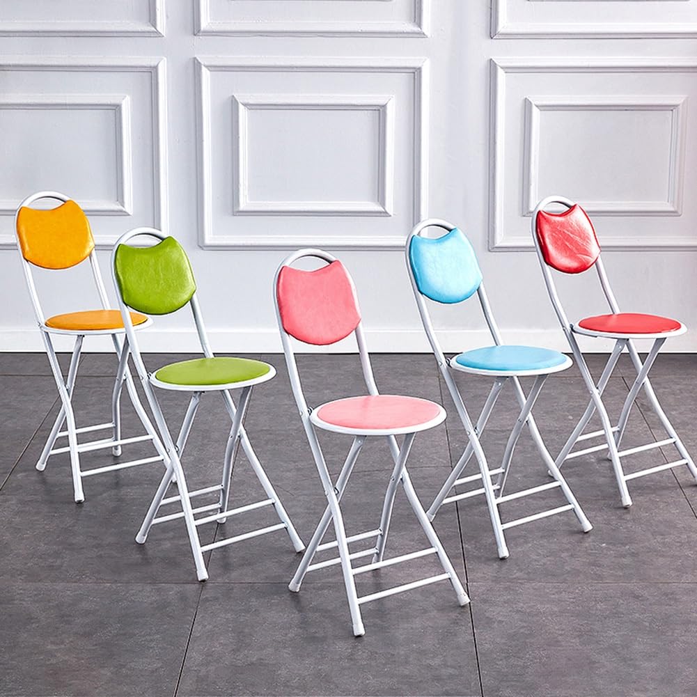 Black 18 Inch Folding Bar Stool with Backrest G875