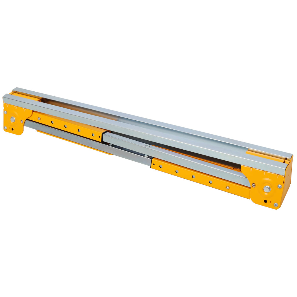 Heavy Duty Folding Saw Horses 2 Pack 1000lb Capacity Adjustable Height Metal Yellow Steel B456