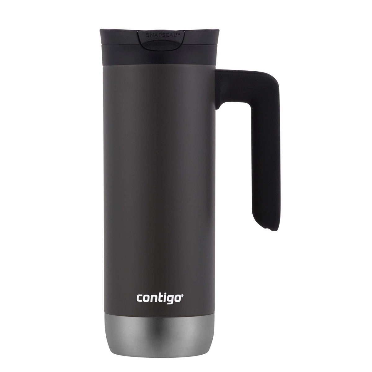 Stainless Steel Travel Mug with Handle and Leak-Proof Lid L29109