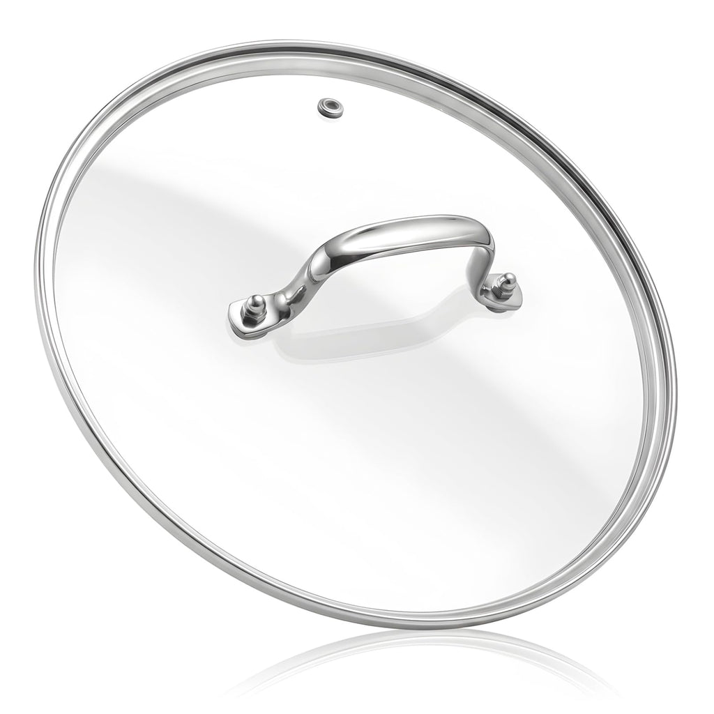 11 IN Glass Lid with Stainless Steel Handle A916872