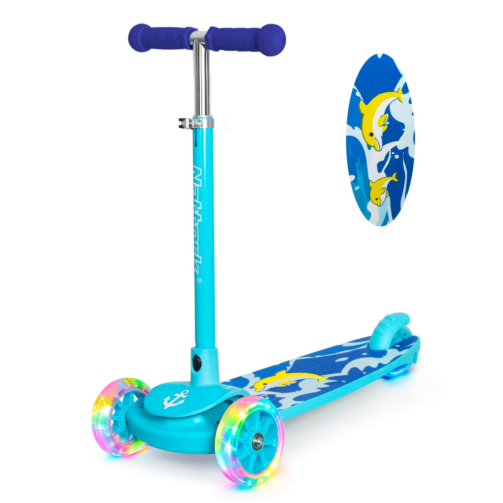 3-Wheel Toddler Kick Scooter with Light-Up Wheels Z38546