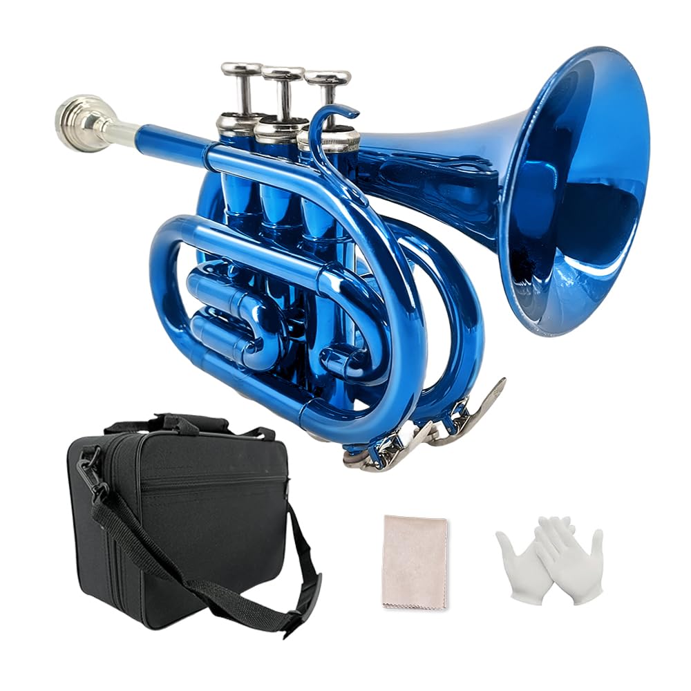 Bb Pocket Trumpet with 7C Mouthpiece and Hard Case A586262