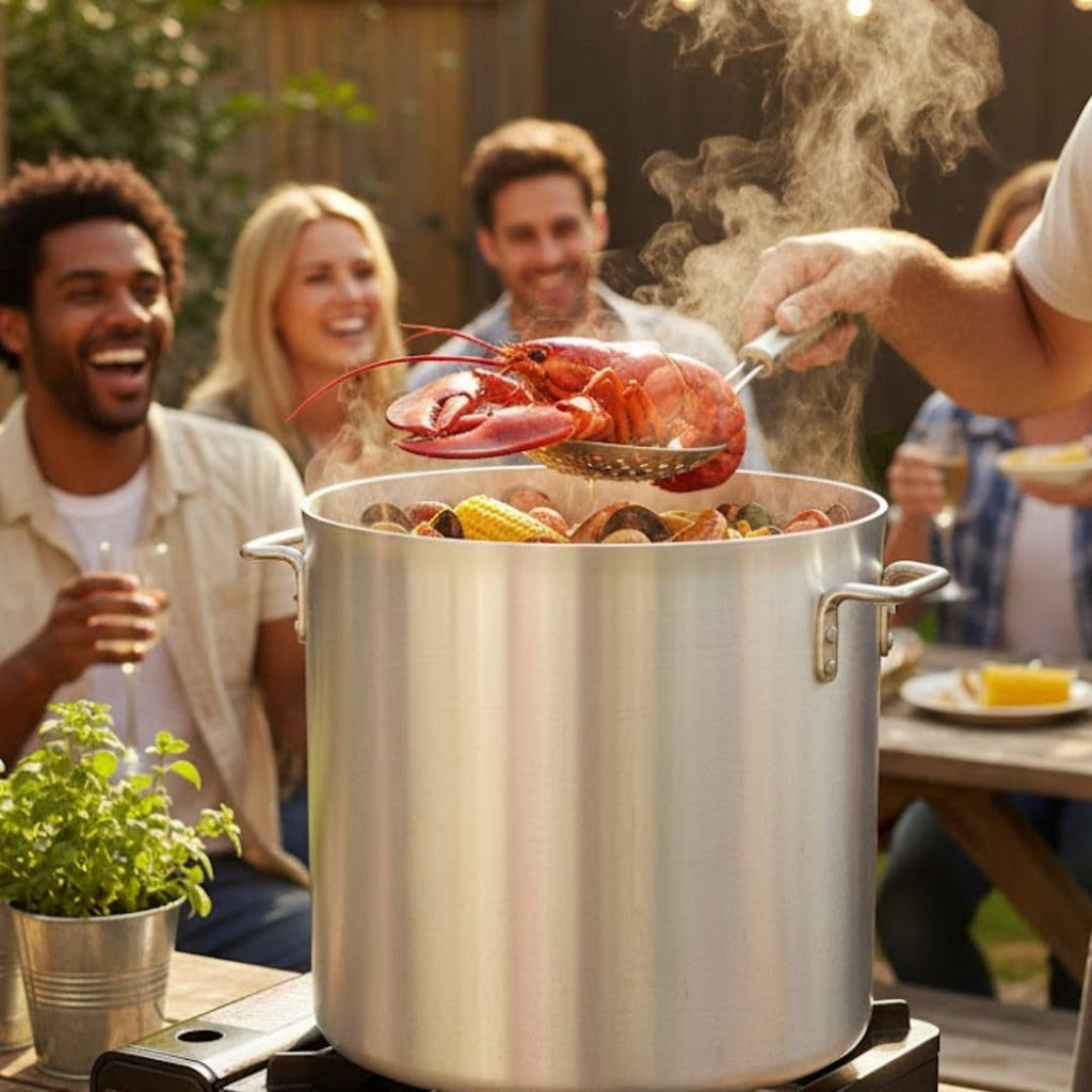 60 qt Heavy Weight Aluminum Stock Pot E973294