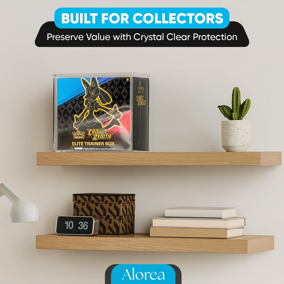 Acrylic Display Case with Magnetic Lid V32916