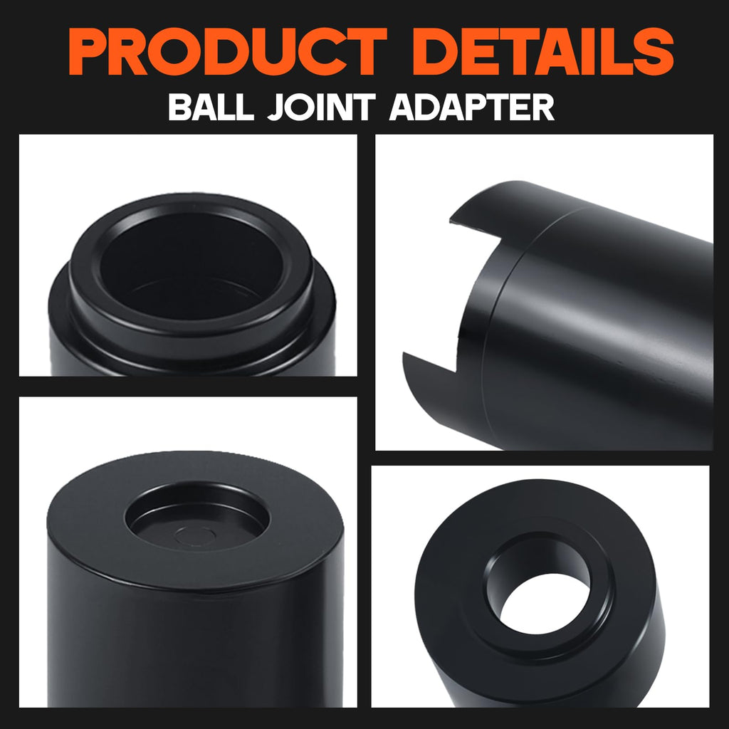 Ball Joint Service Adapter Kit, 4PCS Upper & Lower Ball Joint Remover Installer Set E519728