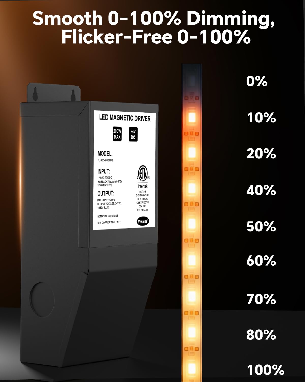 24V 200W Dimmable LED Driver C19631