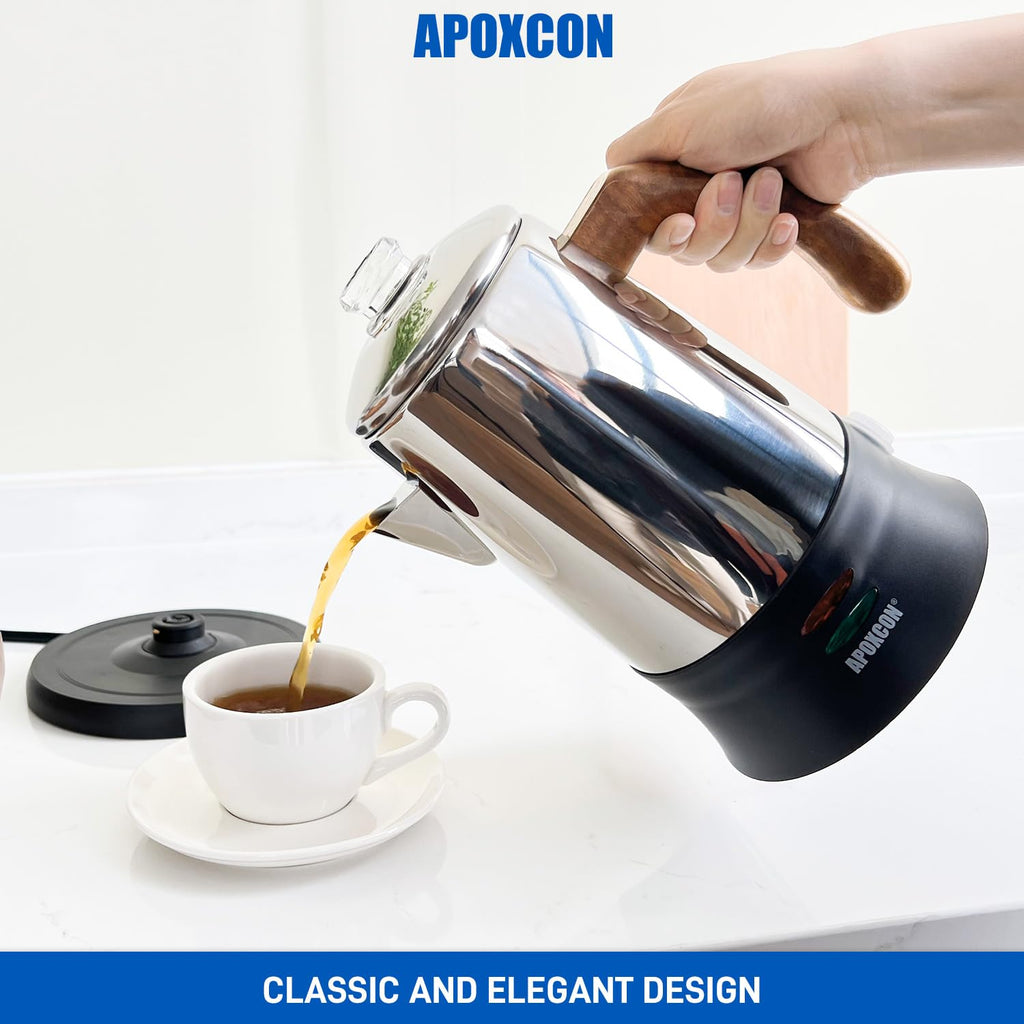 6 Cup Stainless Steel Electric Coffee Percolator S5104