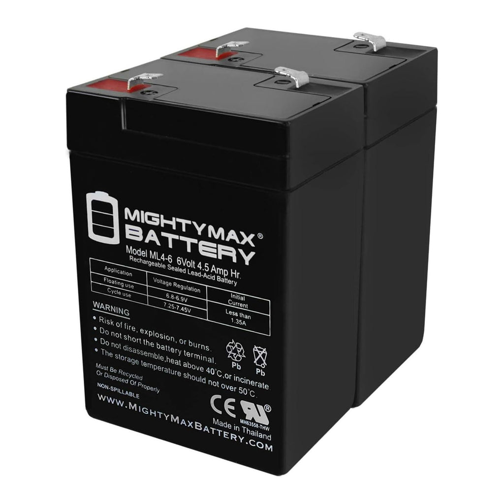 6V 4.5AH SLA Battery 2 Pack O6546