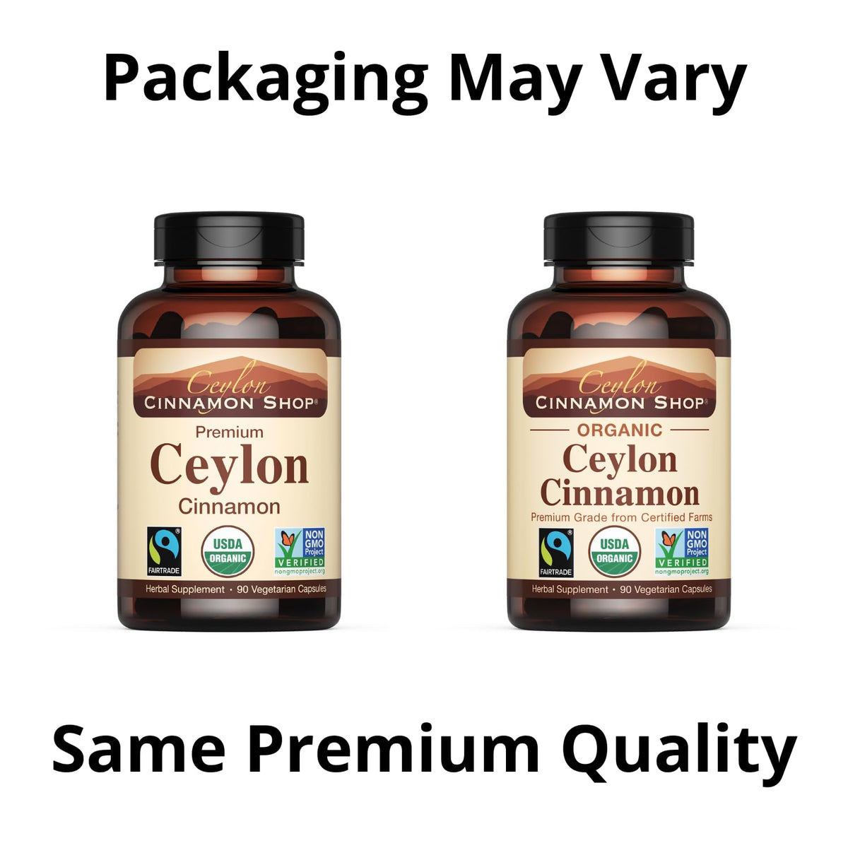 Organic Ceylon Cinnamon Capsules, 90 Count J4854