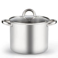 8 Quart Stainless Steel Stock Pot with Lid Q890651