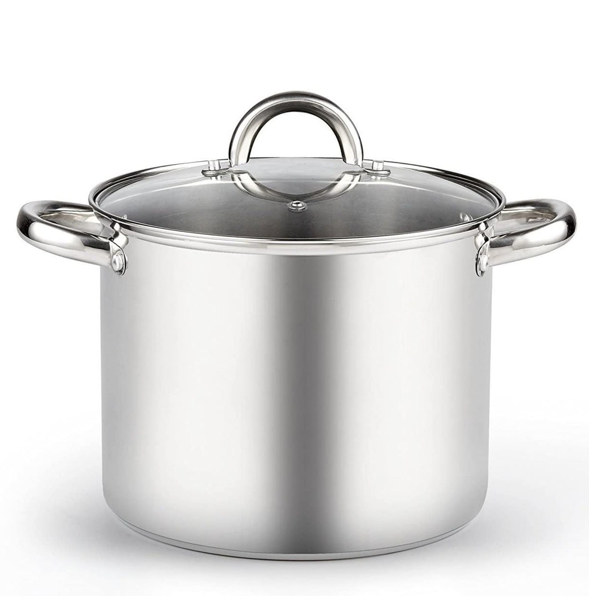 8 Quart Stainless Steel Stock Pot with Lid Q890651