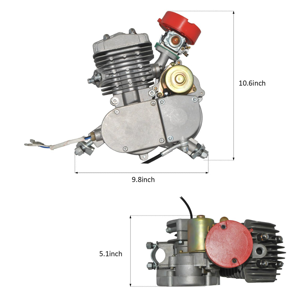 80cc 2-Stroke Air-Cooled Bicycle Engine Kit W25140