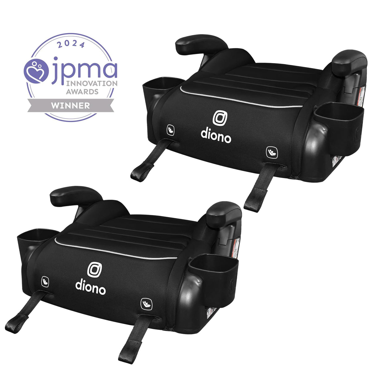 Black Backless Booster, Pack of 2 S53433