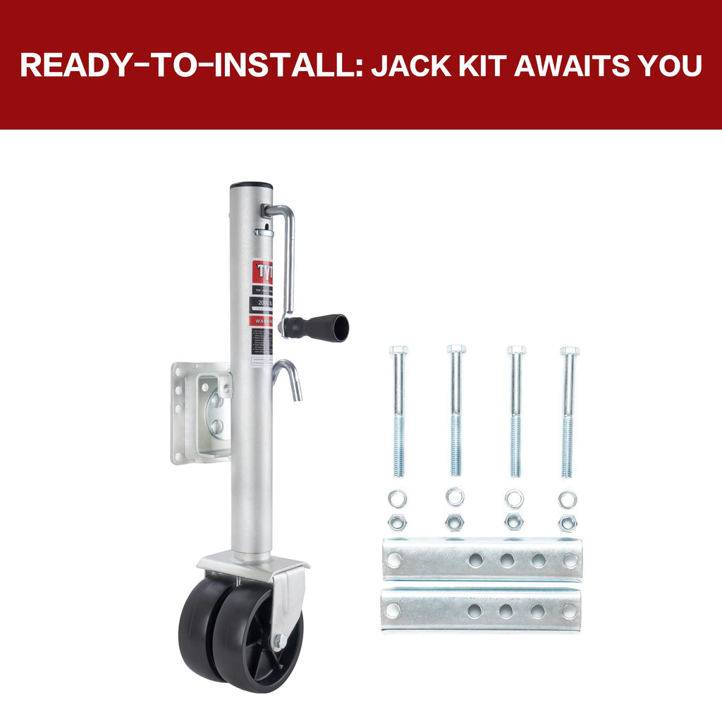2000 lbs Boat Trailer Jack with Wheel L611