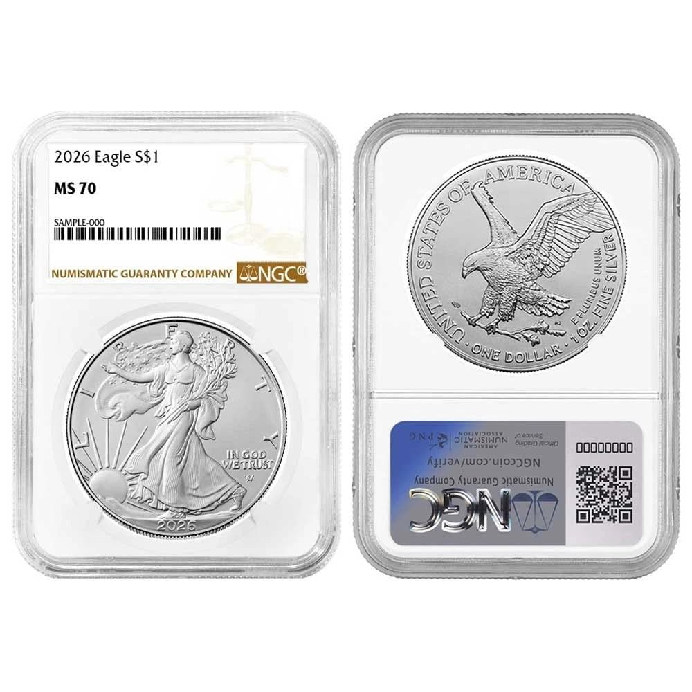 2026 $1 American Silver Eagle MS70 Legal Tender O119227