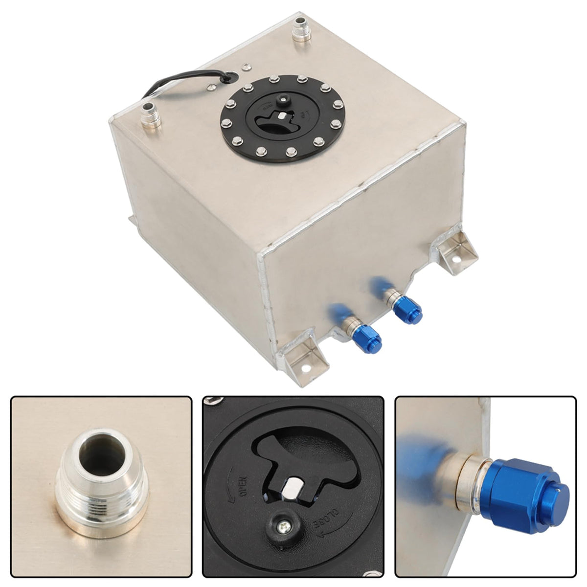 5 Gallon Aluminum Fuel Cell Tank with Level Sender Y122975