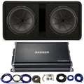 Dual 12" Subwoofer Enclosure with Amp Kit K51993