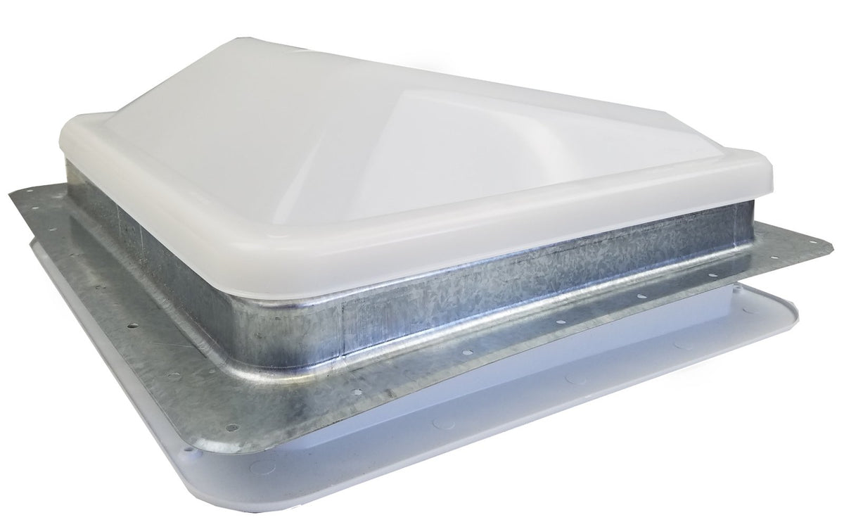 White RV Roof Vent with 12 Volt Fan I2747