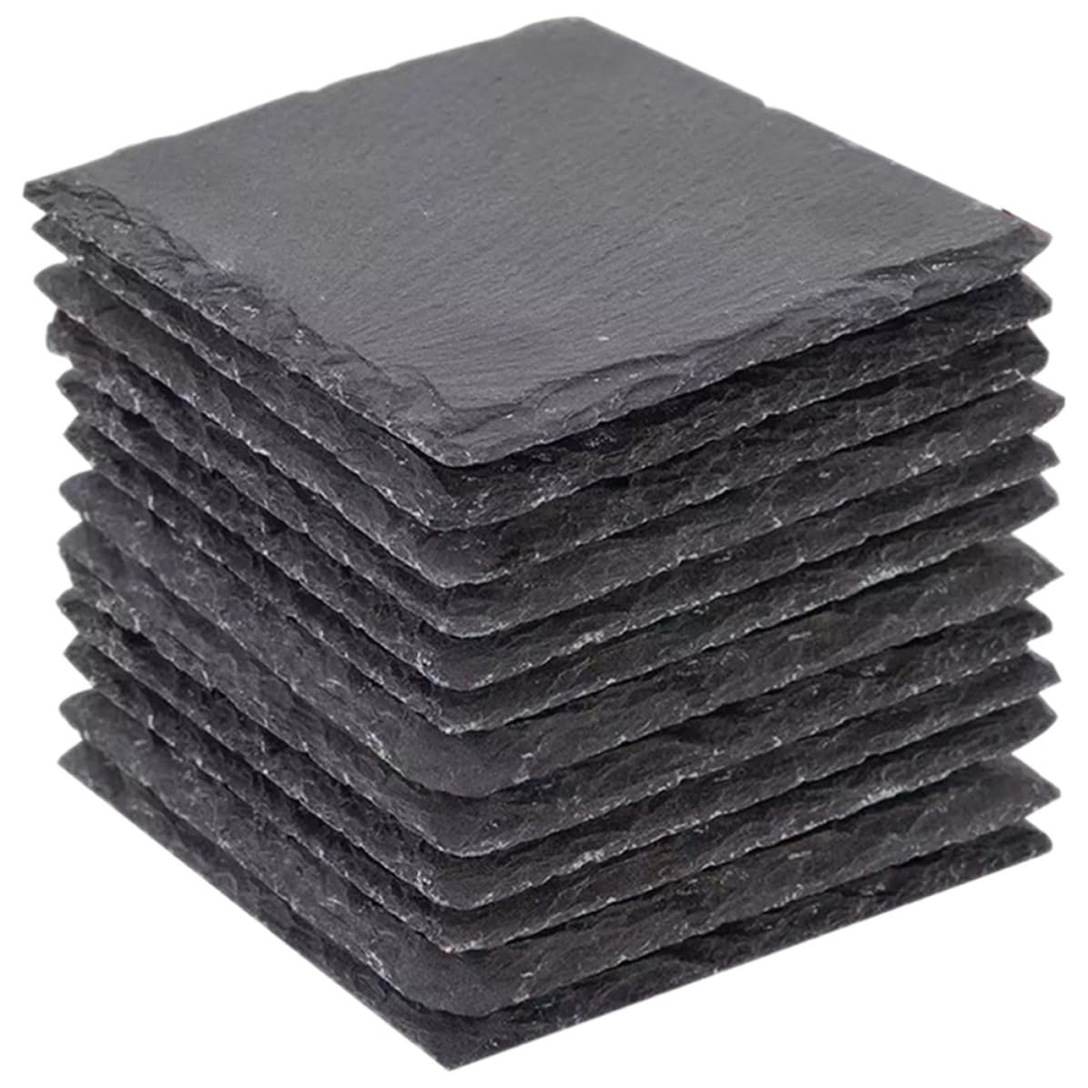 Natural Stone Coasters 12pcs with Non Slip Bottom M496150