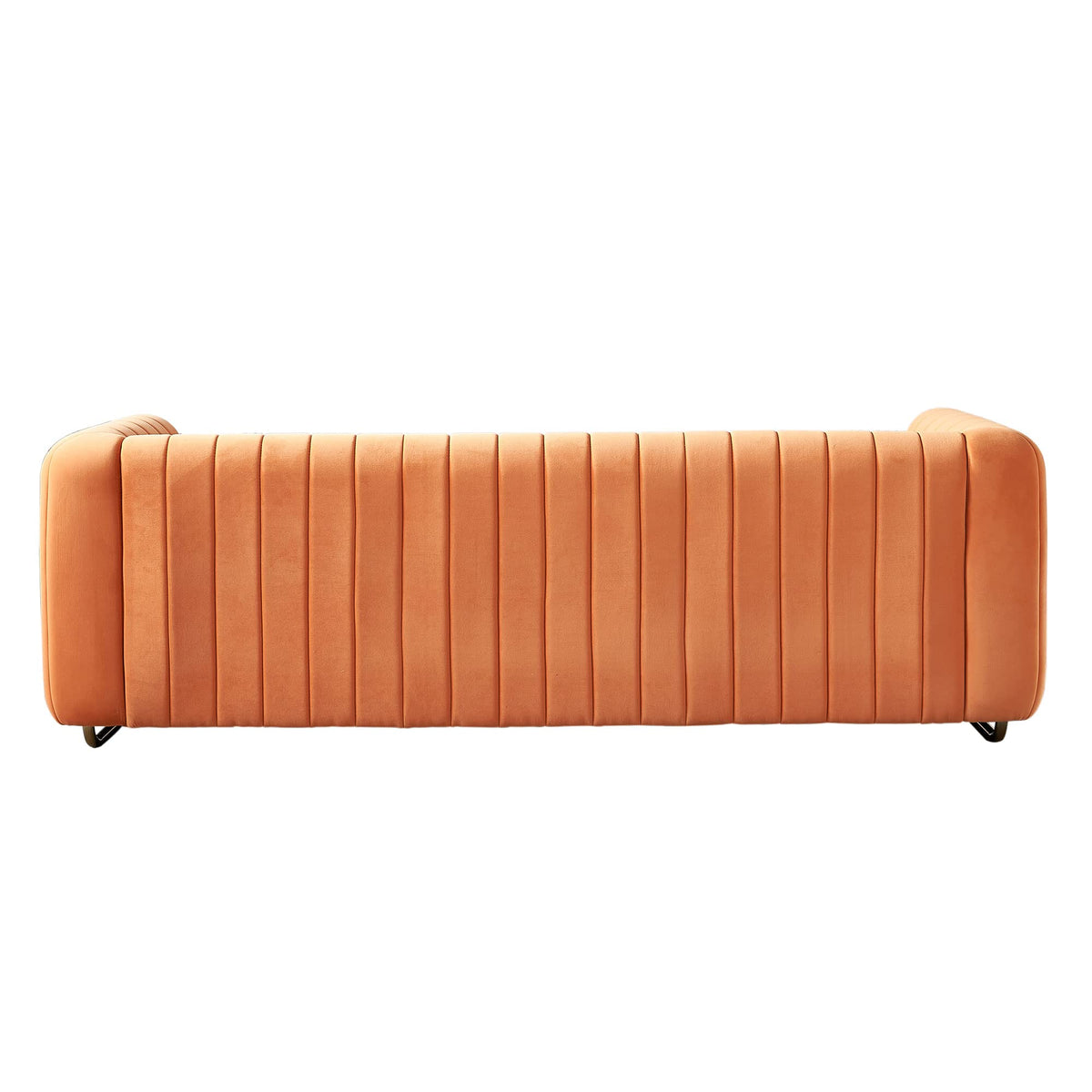 Orange Velvet 84 Inch 3-Seater Sofa Q7701