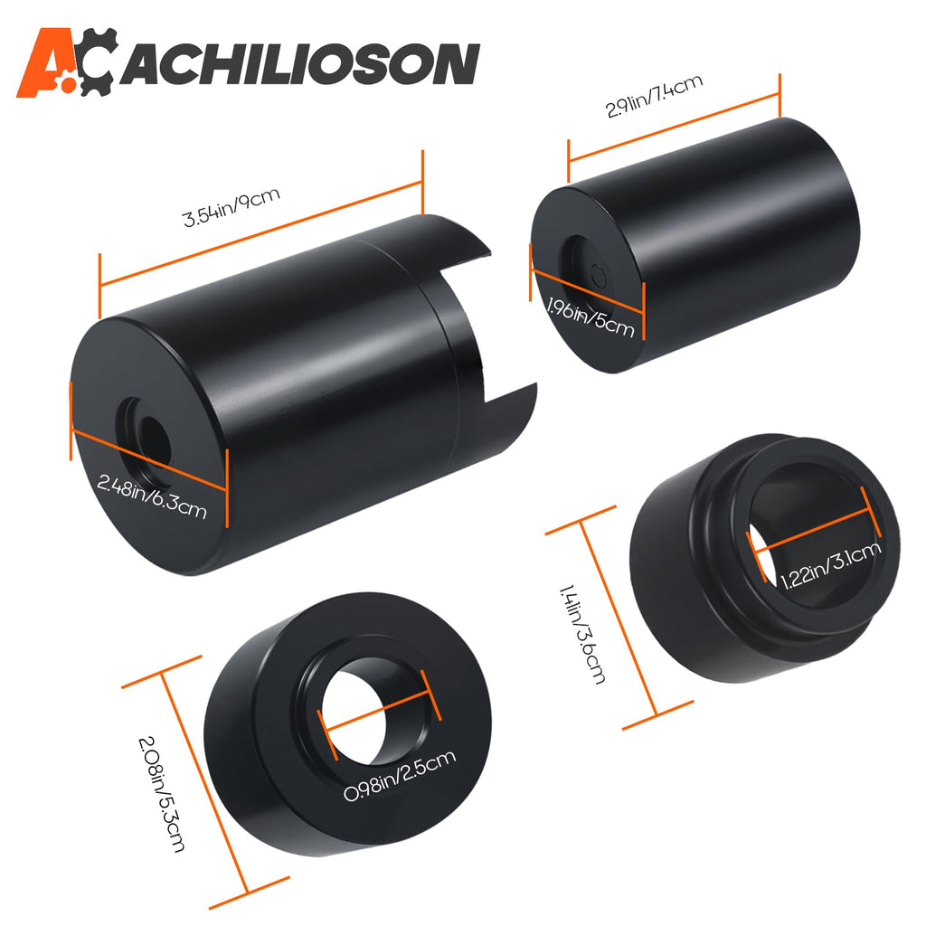 Ball Joint Service Adapter Kit, 4PCS Upper & Lower Ball Joint Remover Installer Set E519728