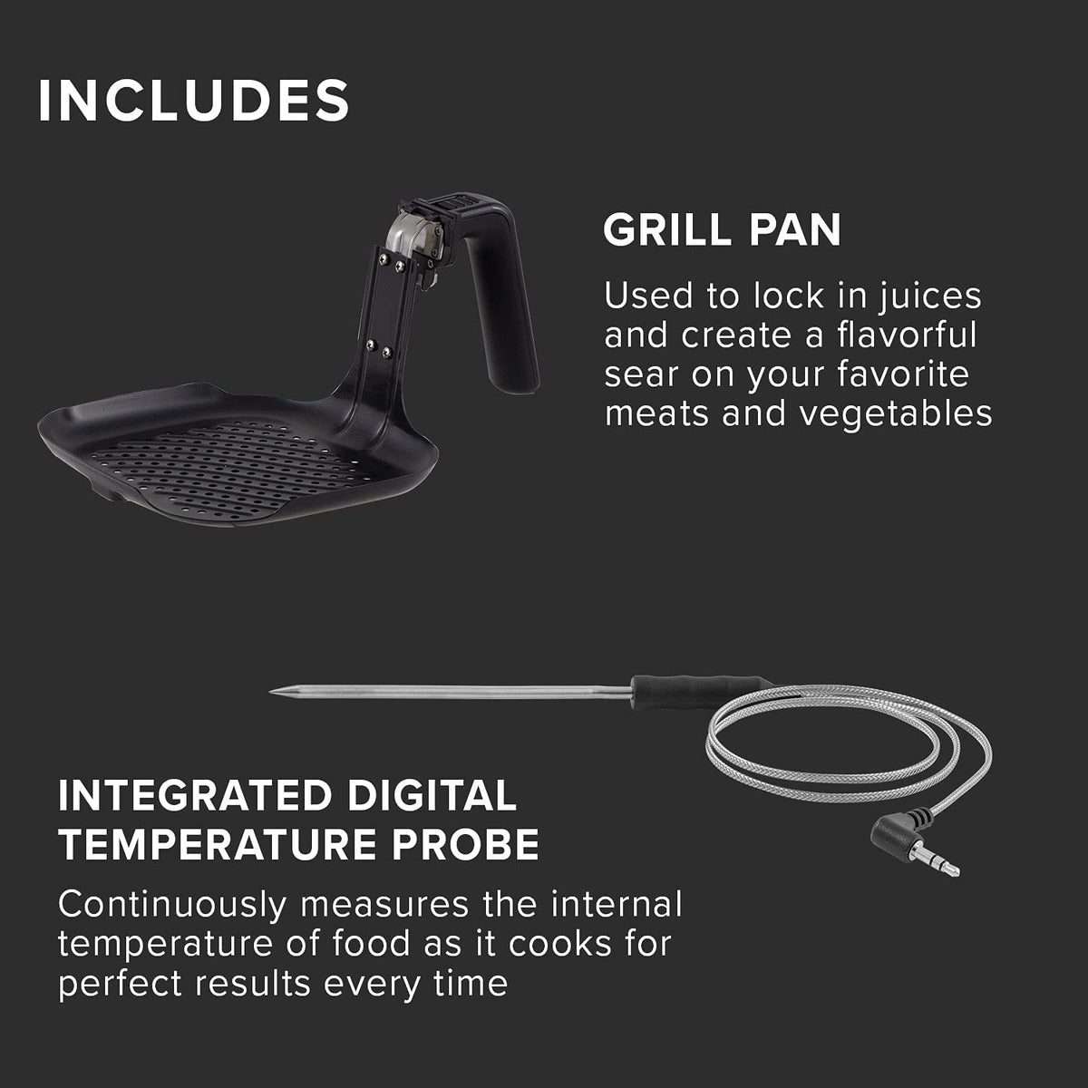 6-Quart Digital Air Fryer with Probe V38799