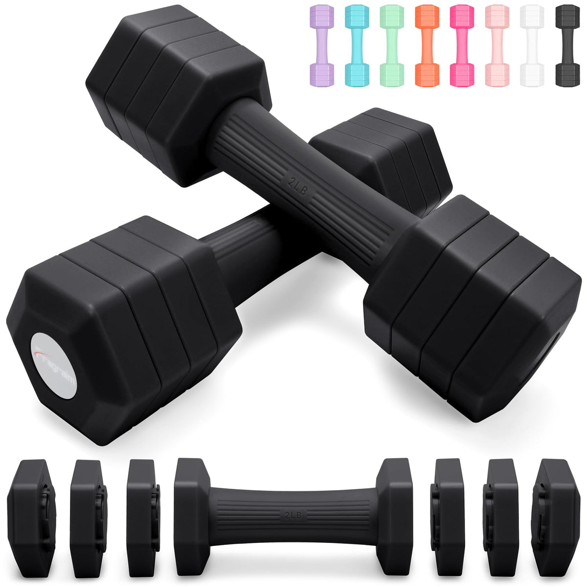 Adjustable Dumbbell Set 5/6 LB Pair J37120
