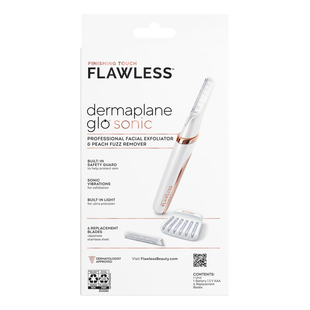 Lighted Electric Facial Exfoliator with 6 Replacement Heads M42650