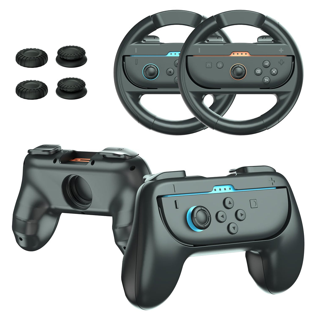 Joy-Con Grips & Steering Wheels Bundle I478