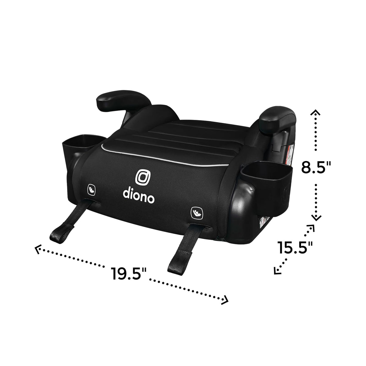 Black Backless Booster, Pack of 2 S53433