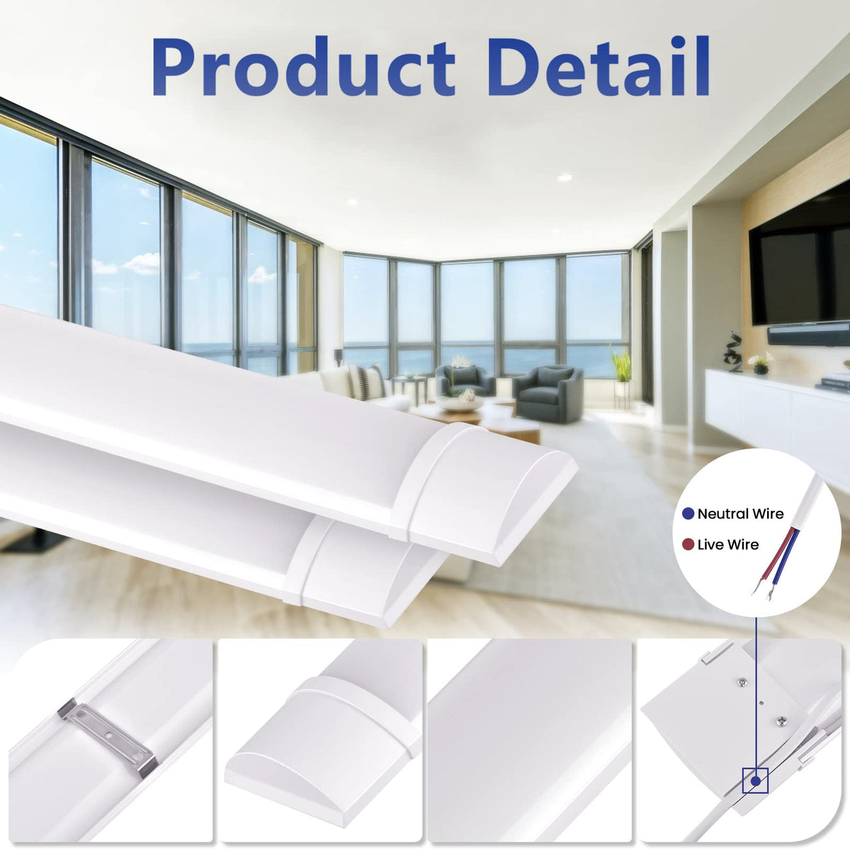 20W 2ft LED Tube Light 1500lm 3000K Neutral White X4165