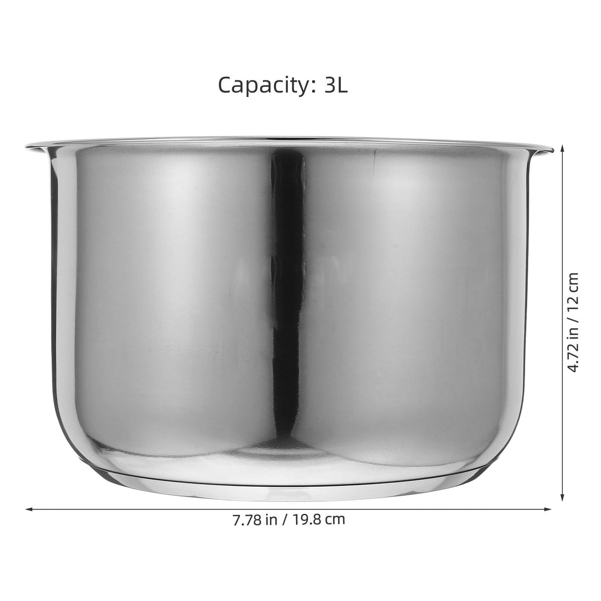 3L Stainless Steel Rice Cooker Inner Pot B9114