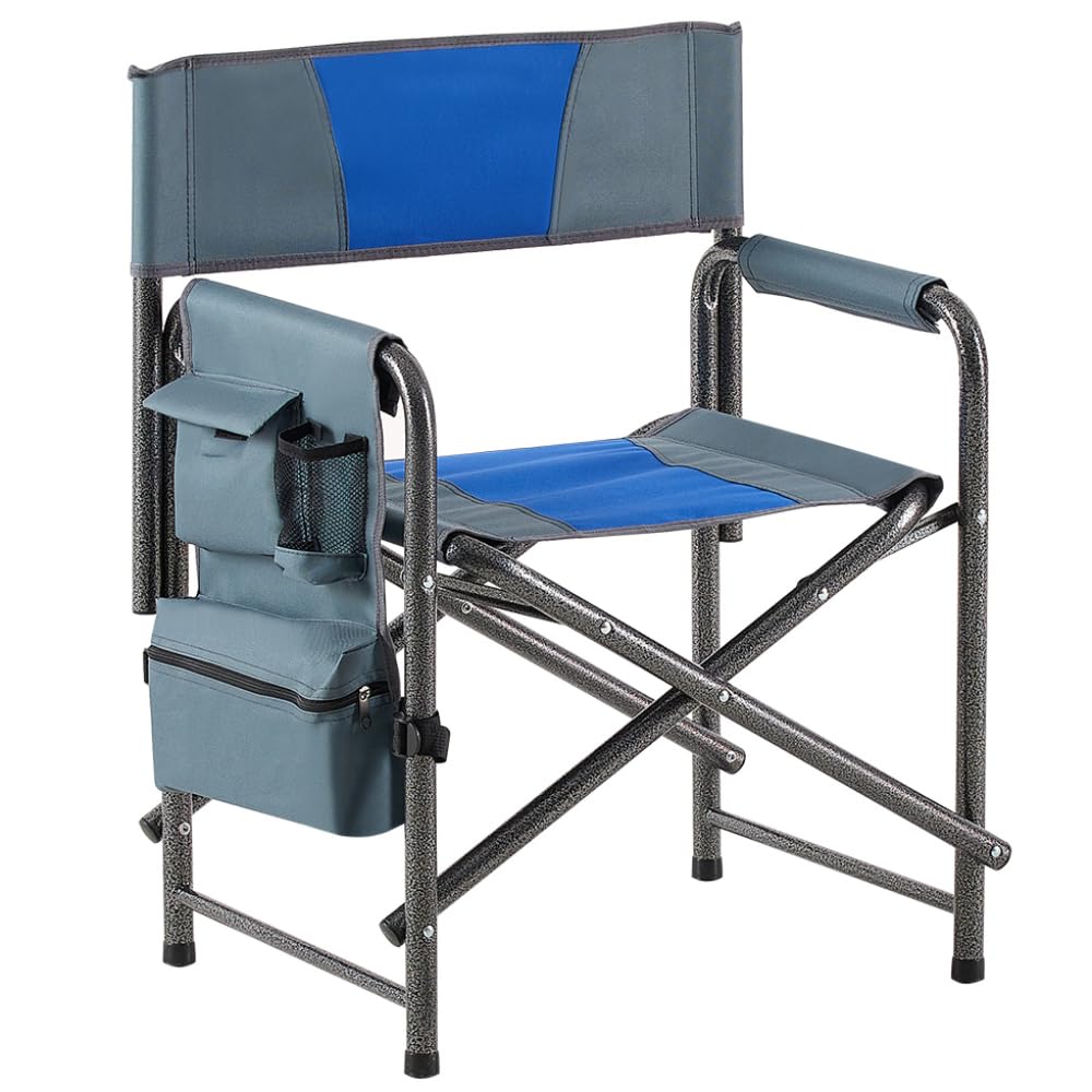 Padded Folding Oversized Chair with Side Table and Storage Pockets K458961