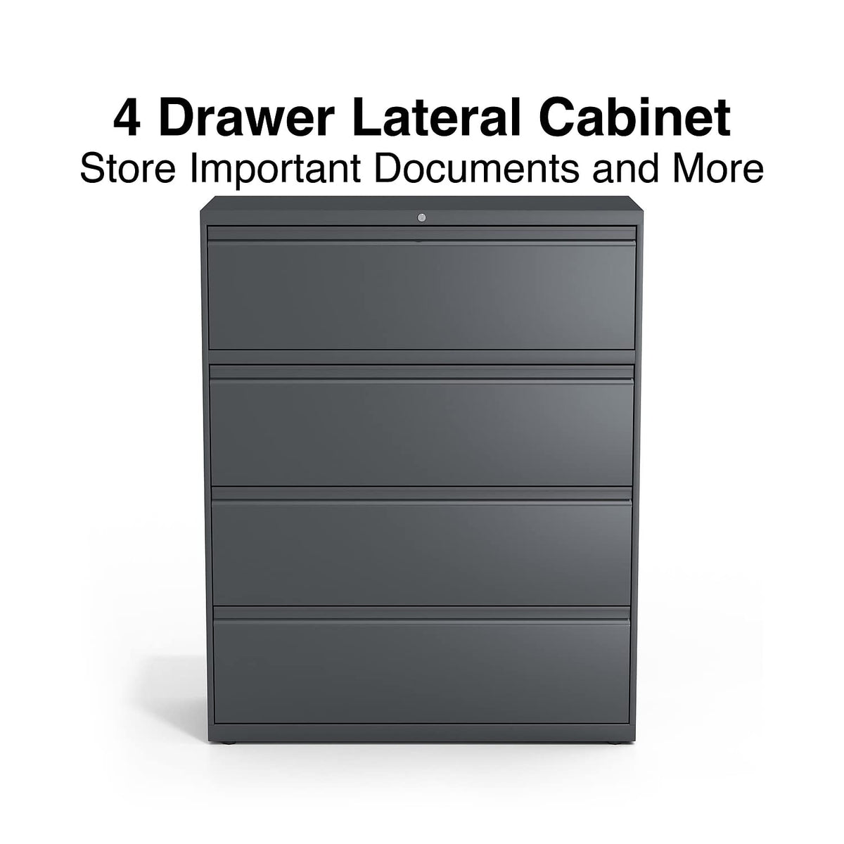 4 Drawer Charcoal Lateral File F9296
