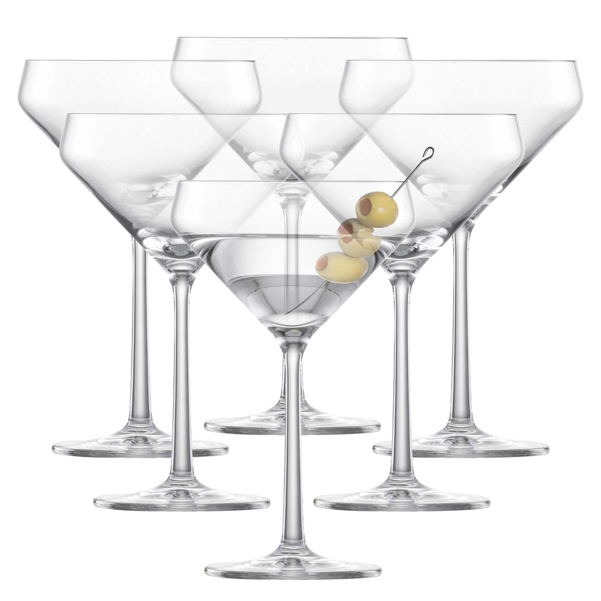 Martini Glass Set of 6 Dishwasher-Safe Tritan Crystal 12.3 Ounce M4441
