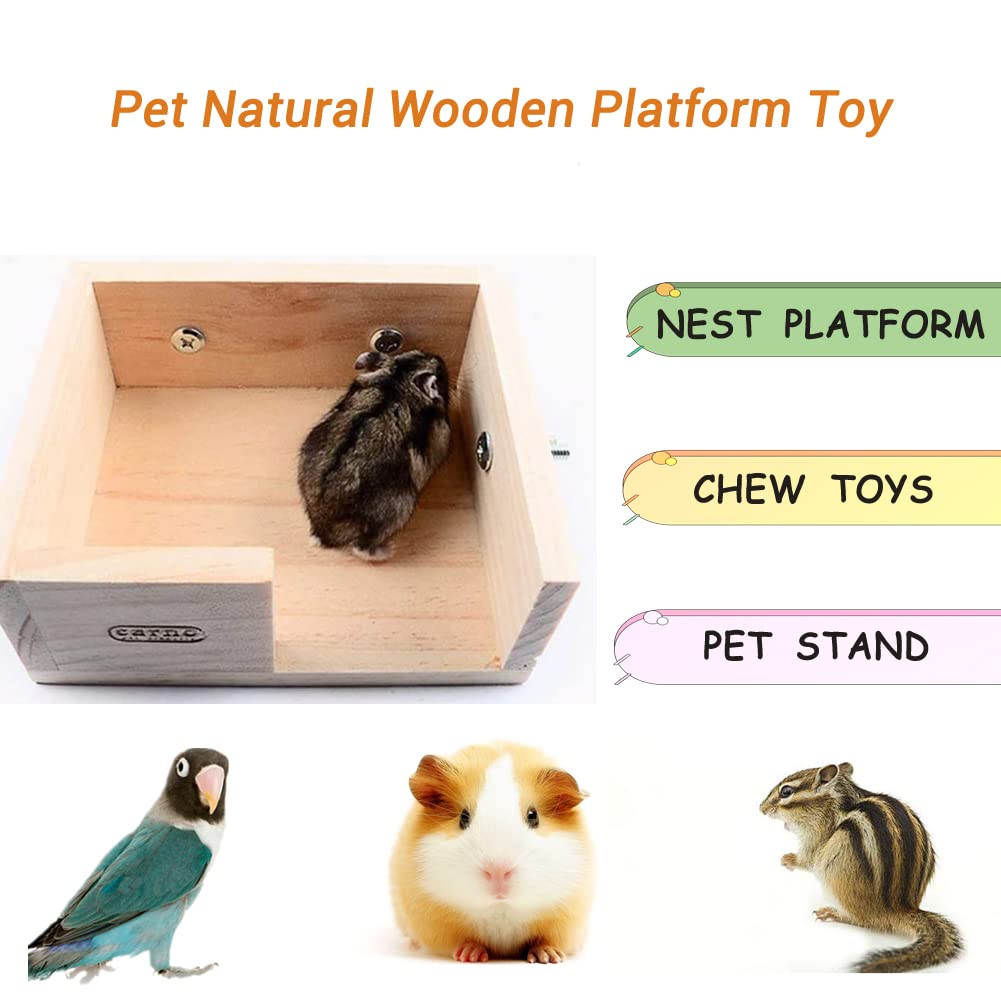 Wooden Hamster Platform Cage Accessories Z679872