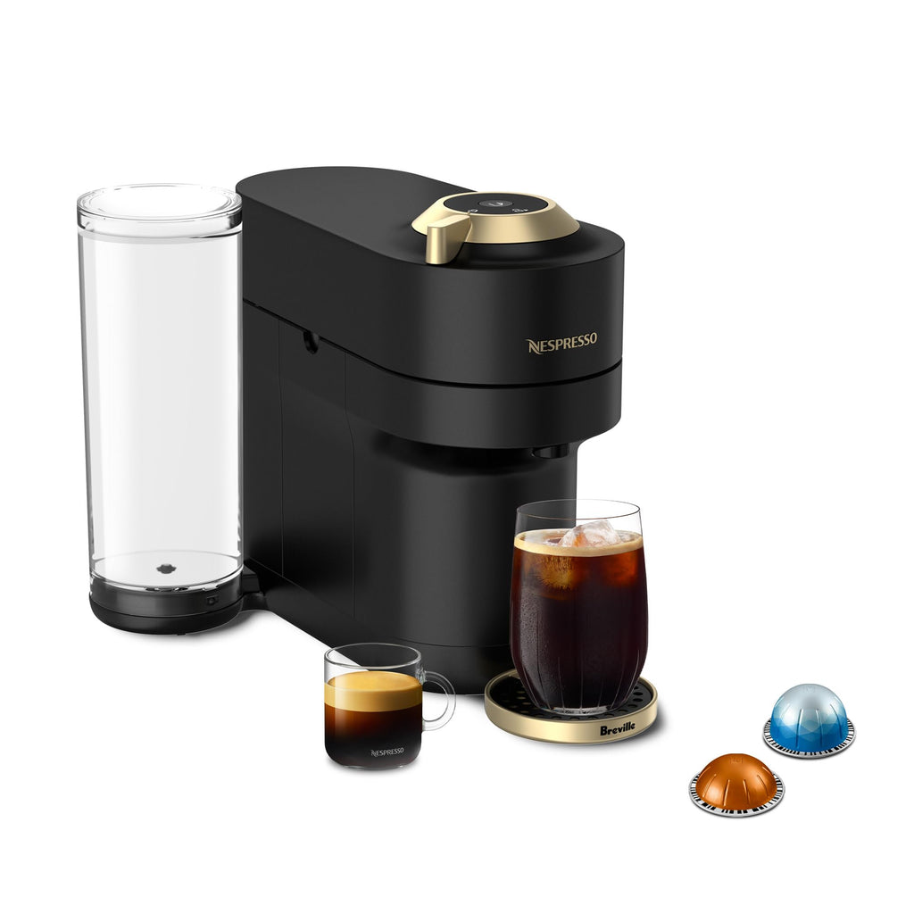 Matte Black Gold Coffee and Espresso Maker E547354