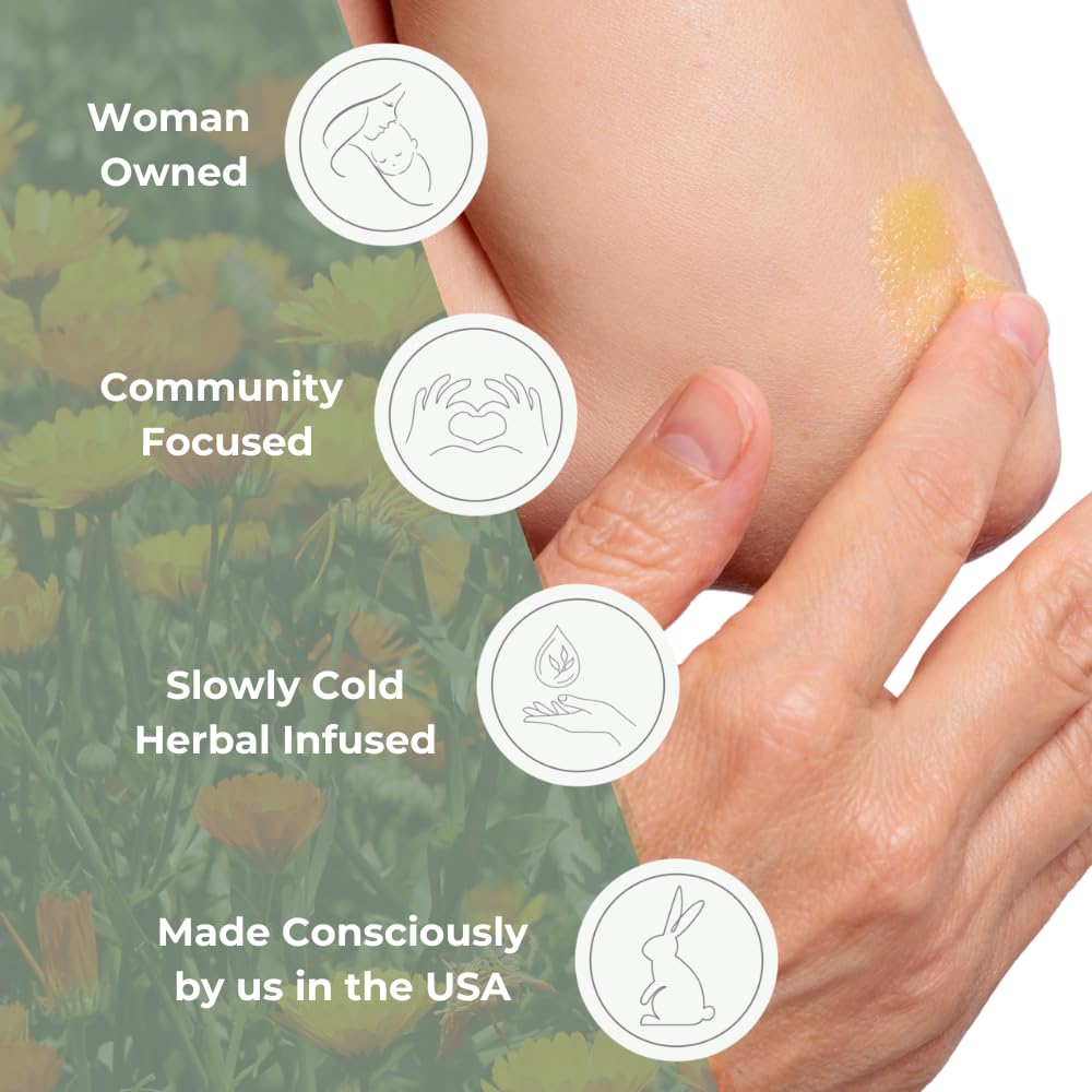 Natural Moisturizing Unscented Calendula Skin Salve, 1 oz 2 Pack W899087