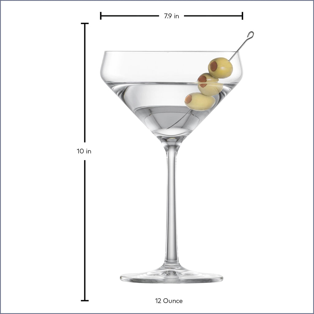 Martini Glass Set of 6 Dishwasher-Safe Tritan Crystal 12.3 Ounce M4441