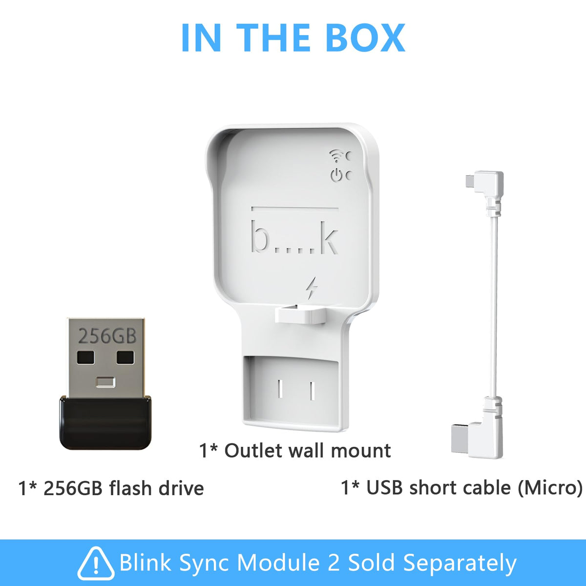 256GB USB Flash Drive with Outlet Wall Mount B979190