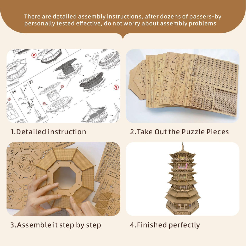 3D Wooden Puzzles 1287 Pieces I782226