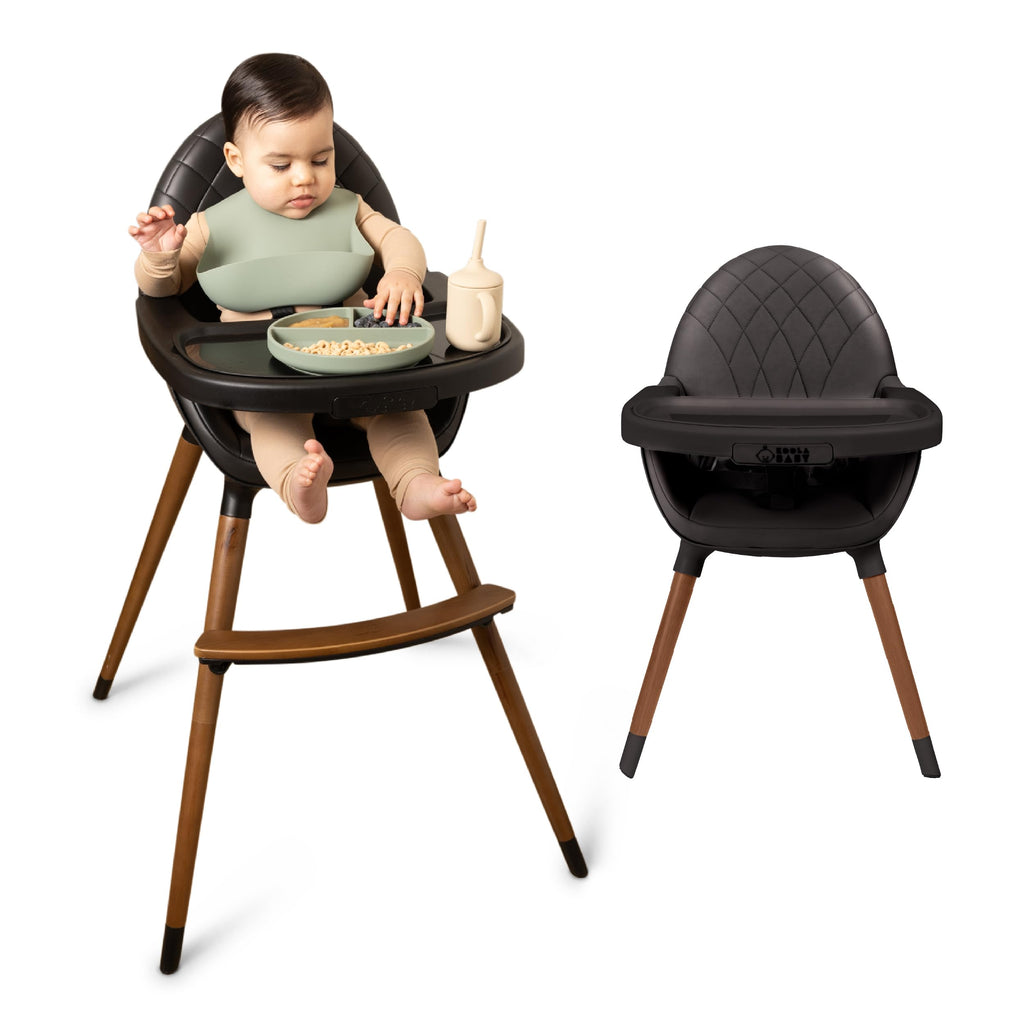 Convertible Wooden High Chair with Adjustable Height A8797