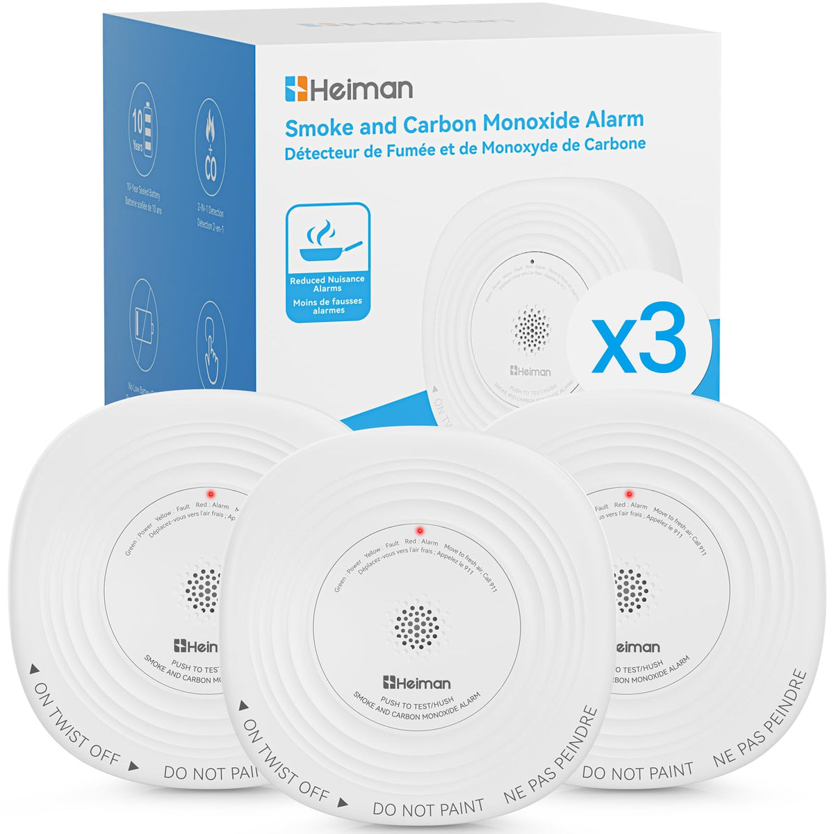 Smoke and Carbon Monoxide Detector 3-Pack H2921