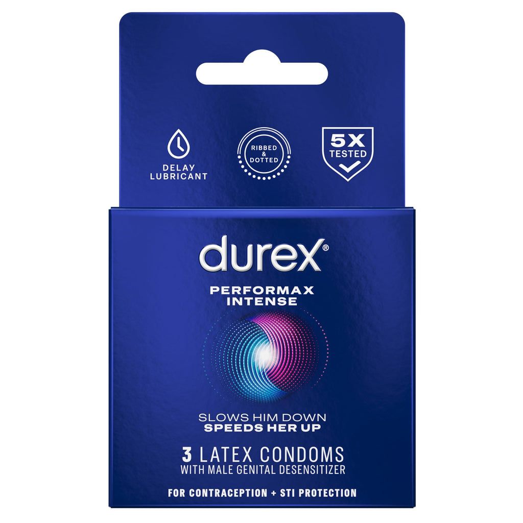 Ribbed Dotted Lubricated Latex Condoms, 3 Count L6498